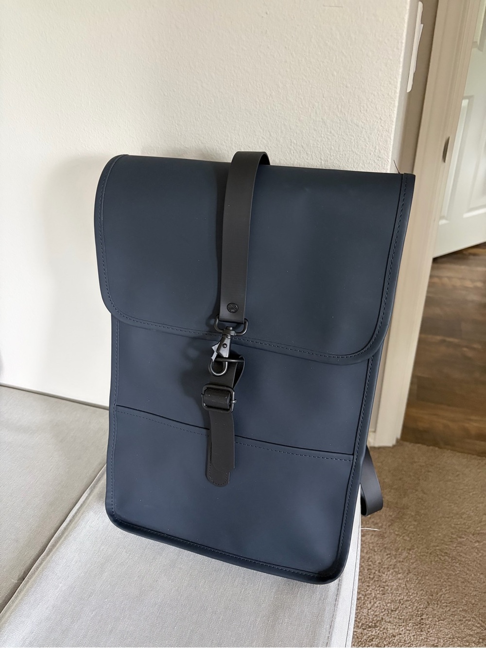 RAINS Waterproof Backpack - Navy